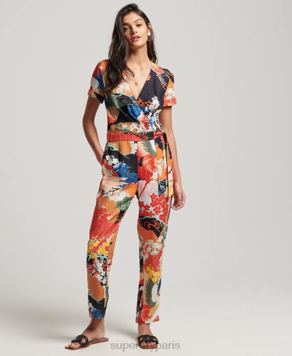 Superdry femmes combinaison tissée vintage D64Z2121 vêtements multi