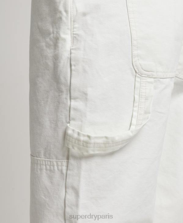Superdry femmes salopette charpentier vintage D64Z4096 vêtements crème