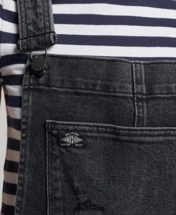 Superdry femmes salopette fuselée slim D64Z4106 vêtements noir