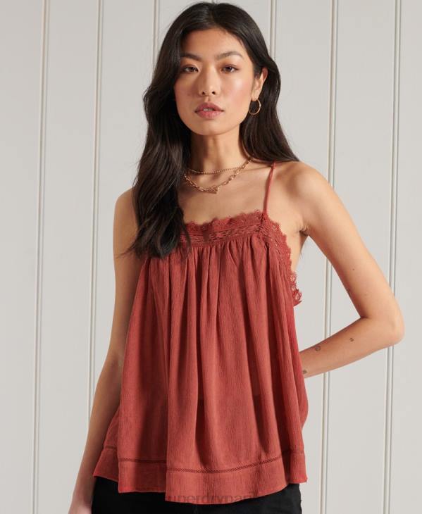 Superdry femmes débardeur alana D64Z3044 vêtements orange