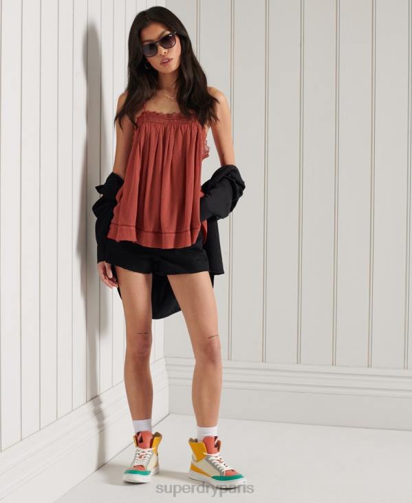 Superdry femmes débardeur alana D64Z3044 vêtements orange
