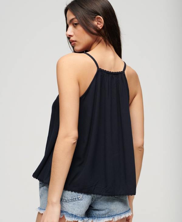Superdry femmes débardeur de plage dos nu D64Z2033 vêtements marine