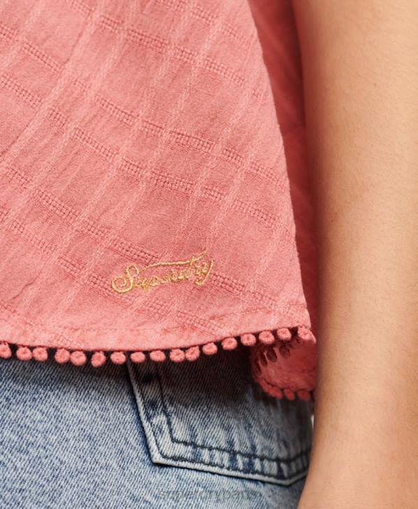 Superdry femmes débardeur dos nu vintage D64Z2877 vêtements rose
