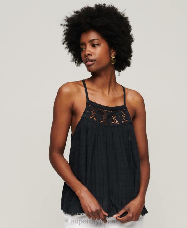 Superdry femmes débardeur dos nu vintage D64Z2893 vêtements marine