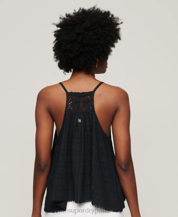 Superdry femmes débardeur dos nu vintage D64Z2893 vêtements marine