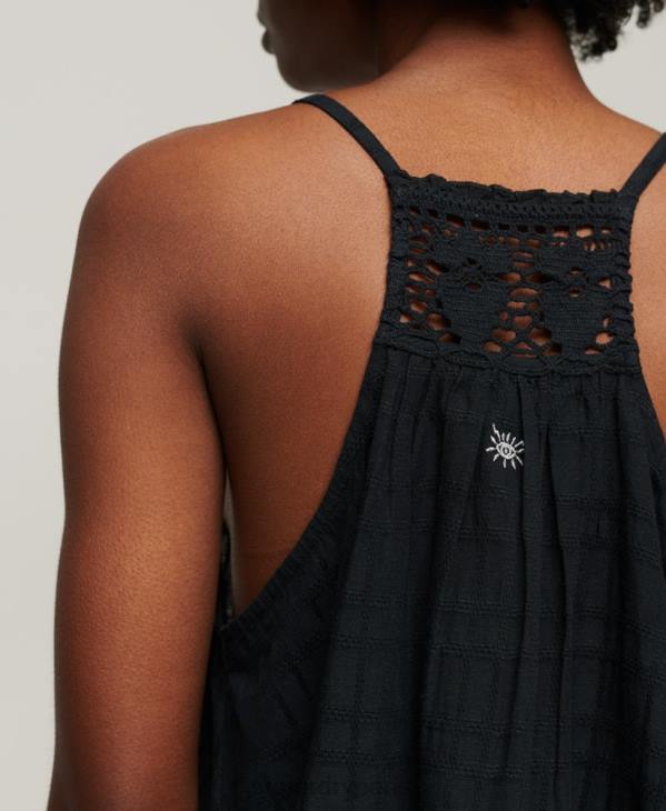 Superdry femmes débardeur dos nu vintage D64Z2893 vêtements marine