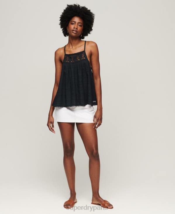Superdry femmes débardeur dos nu vintage D64Z2893 vêtements marine