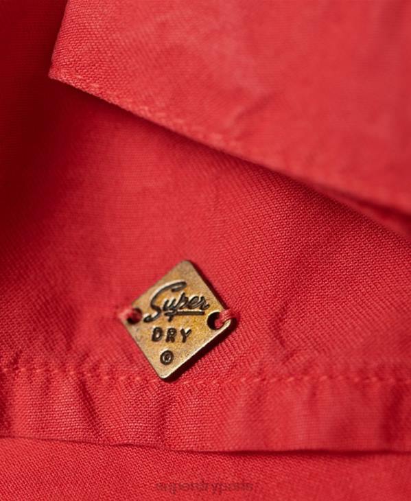Superdry femmes héléna haut D64Z3075 vêtements rouge