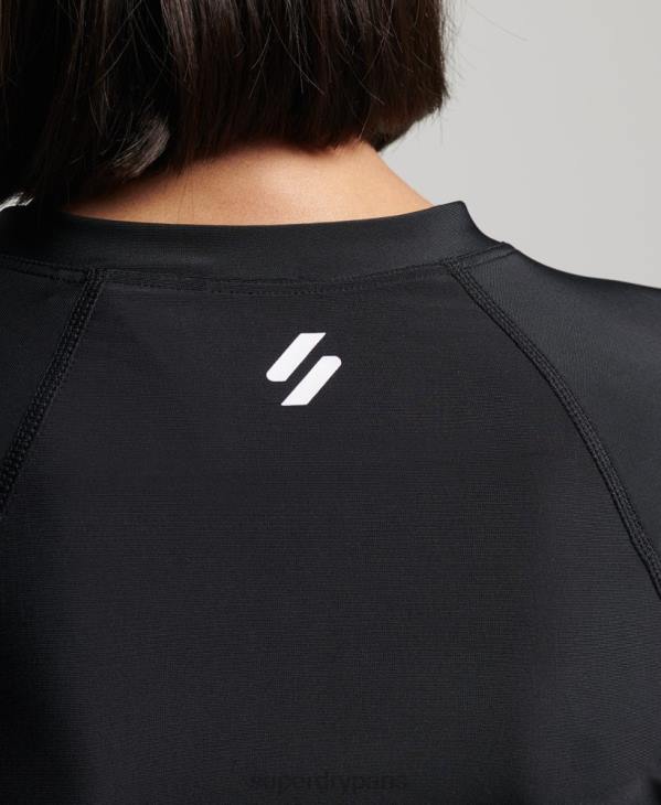 Superdry femmes haut échancré D64Z3234 vêtements noir