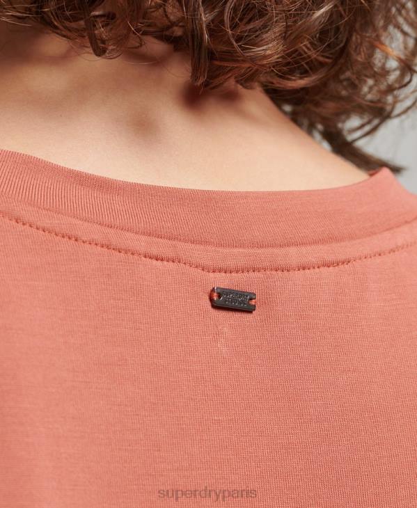 Superdry femmes top studios mélange de tissus D64Z2984 vêtements rouge