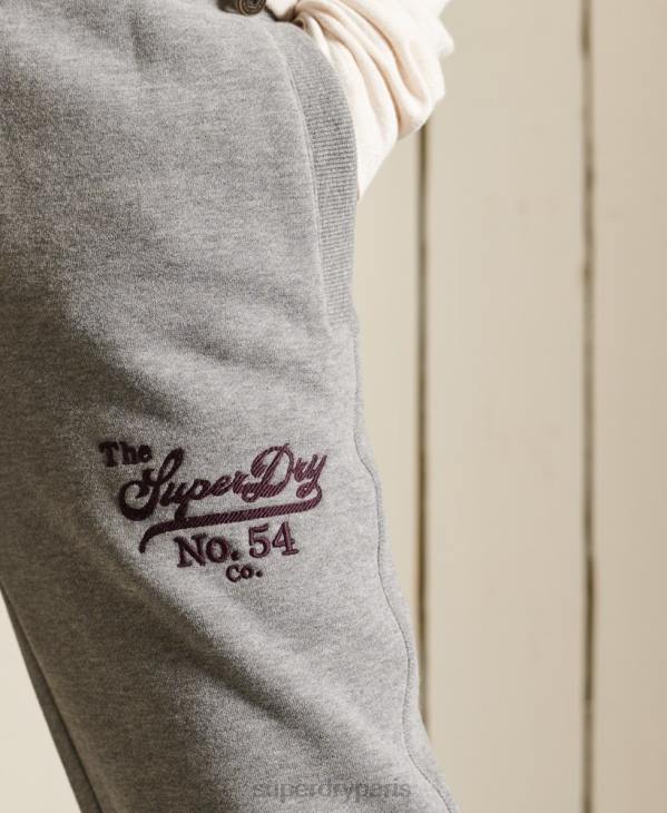 Superdry femmes fierté des joggeurs artisanaux D64Z3942 vêtements gris foncé