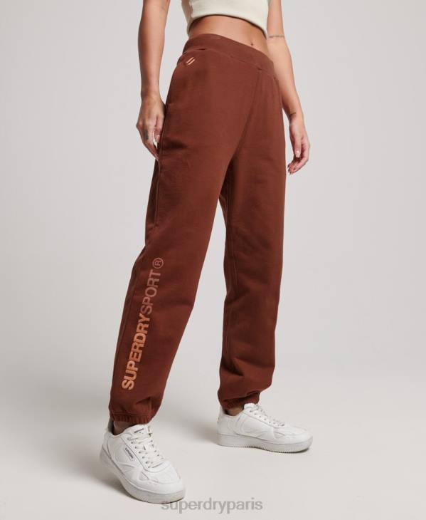 Superdry femmes jogging de base D64Z3899 vêtements brun