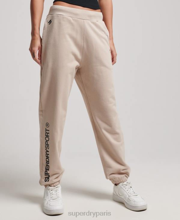 Superdry femmes jogging de base D64Z3905 vêtements beige
