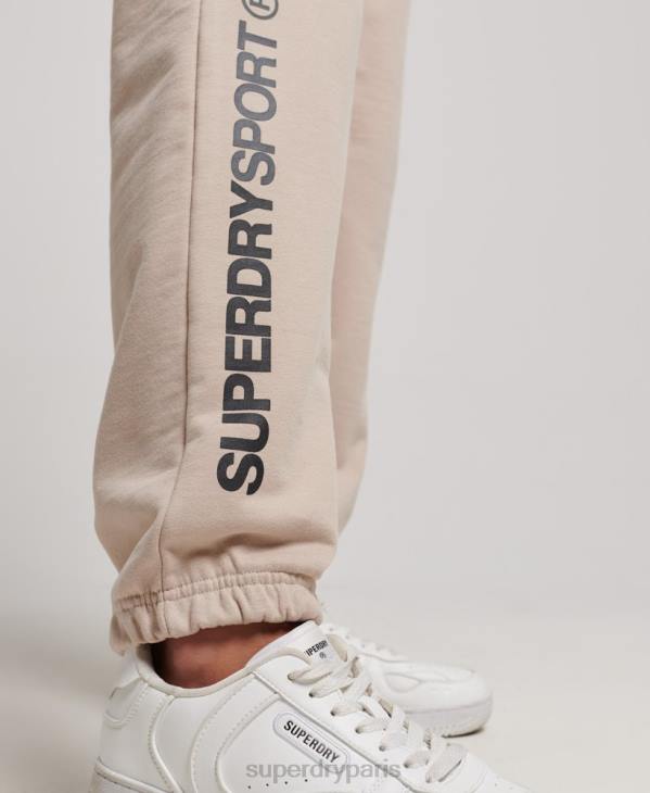 Superdry femmes jogging de base D64Z3905 vêtements beige