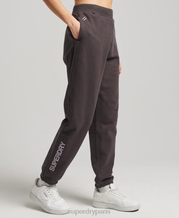 Superdry femmes jogging de base D64Z3908 vêtements gris