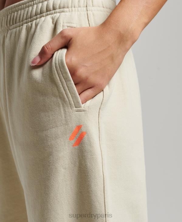 Superdry femmes jogging de sport de base D64Z3902 vêtements beige