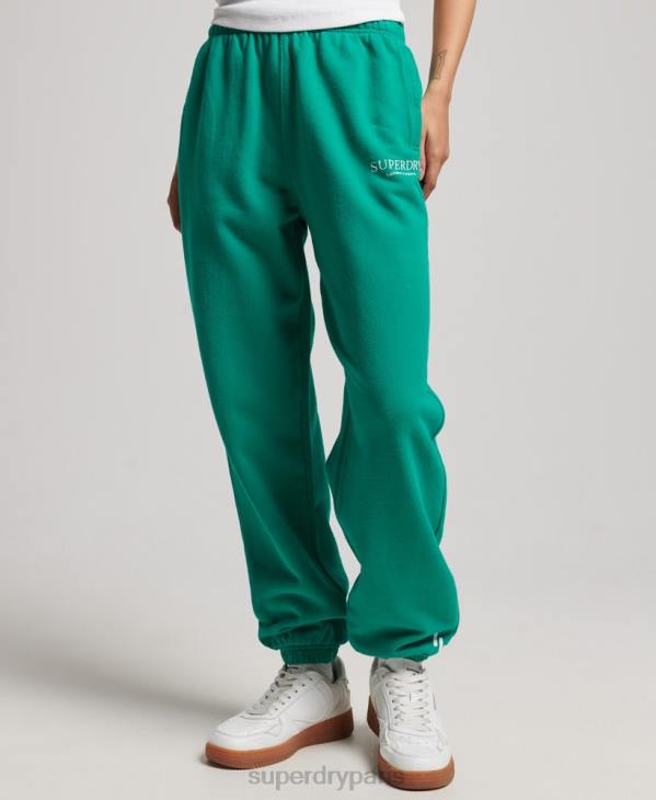 Superdry femmes jogging de sport de base D64Z3931 vêtements vert