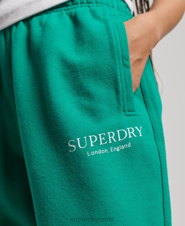 Superdry femmes jogging de sport de base D64Z3931 vêtements vert