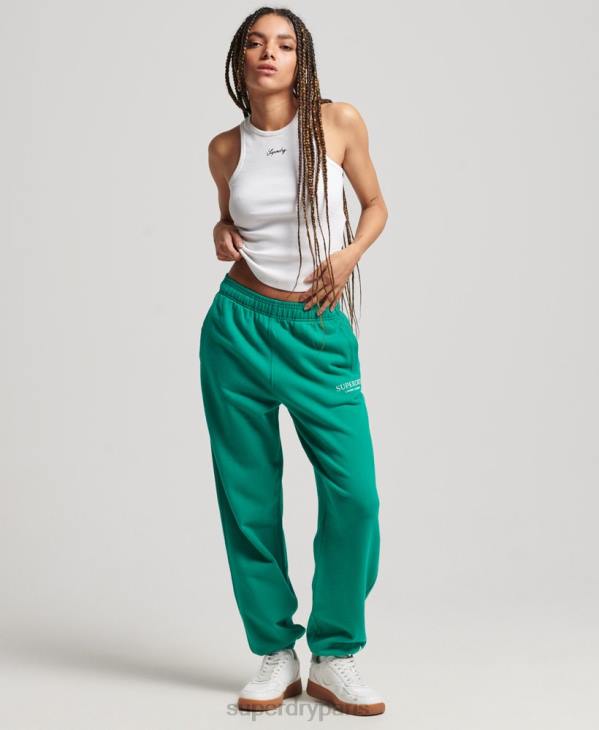 Superdry femmes jogging de sport de base D64Z3931 vêtements vert