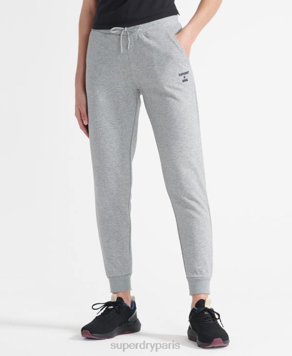 Superdry femmes jogging de sport de base d'entraînement D64Z3933 vêtements gris
