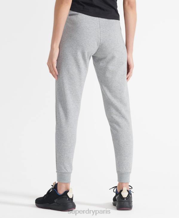 Superdry femmes jogging de sport de base d'entraînement D64Z3933 vêtements gris