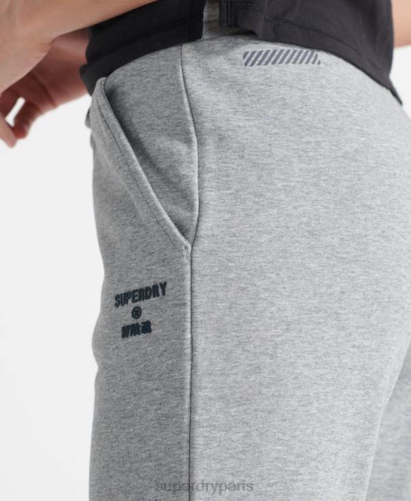 Superdry femmes jogging de sport de base d'entraînement D64Z3933 vêtements gris