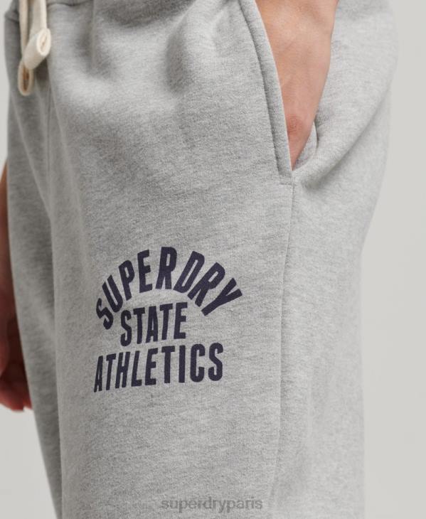Superdry femmes jogging universitaire vintage D64Z6511 vêtements gris