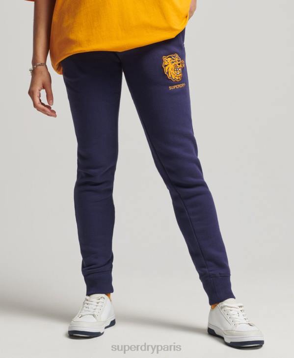Superdry femmes jogging universitaire vintage D64Z6557 vêtements marine