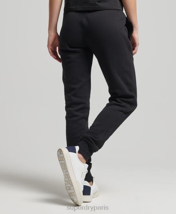Superdry femmes jogging universitaire vintage D64Z6571 vêtements noir