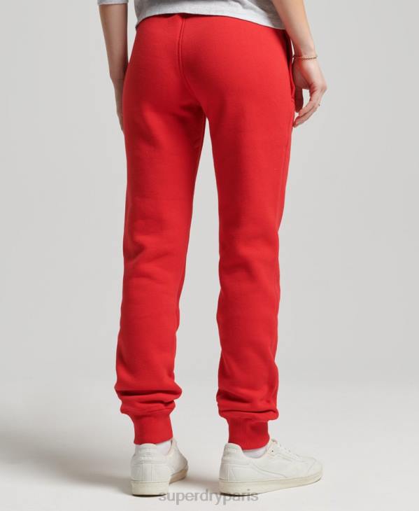 Superdry femmes jogging universitaire vintage D64Z6587 vêtements rouge