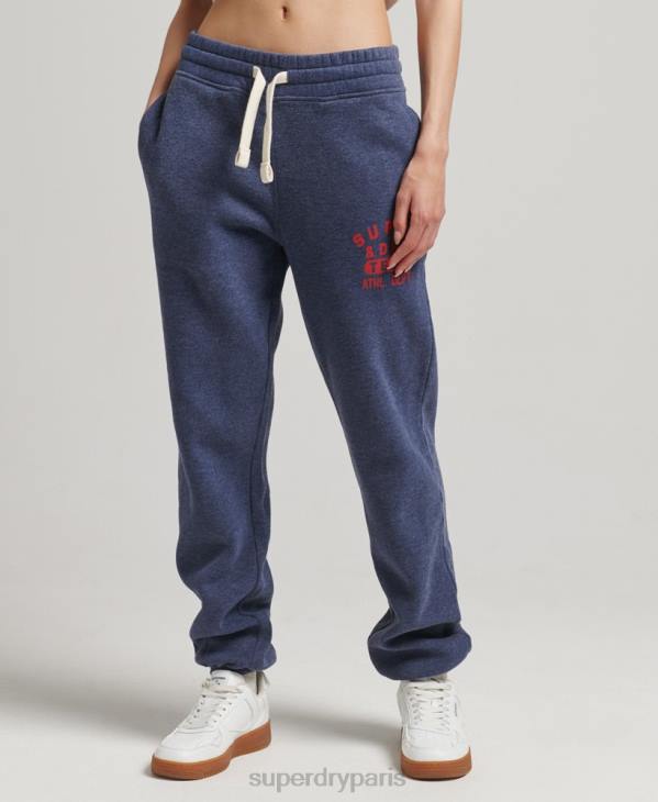 Superdry femmes jogging universitaire vintage D64Z6754 vêtements marine