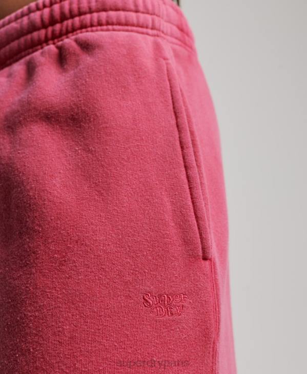 Superdry femmes laver les joggings droits D64Z3894 vêtements rose