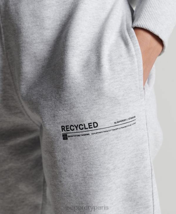 Superdry femmes micro jogging recyclé D64Z6687 vêtements gris clair