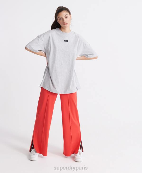 Superdry femmes modifier pantalon de jogging large D64Z3939 vêtements rouge