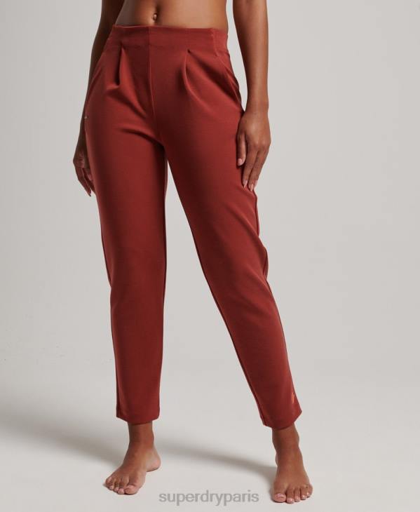 Superdry femmes pantalon de jogging ajusté flex D64Z3914 vêtements brun