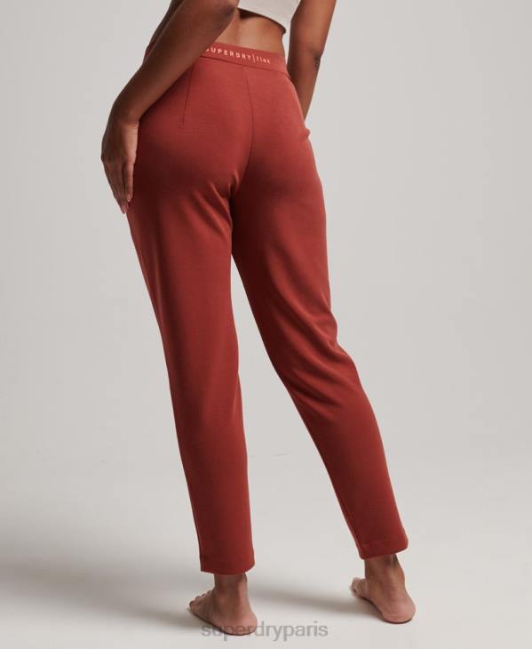 Superdry femmes pantalon de jogging ajusté flex D64Z3914 vêtements brun