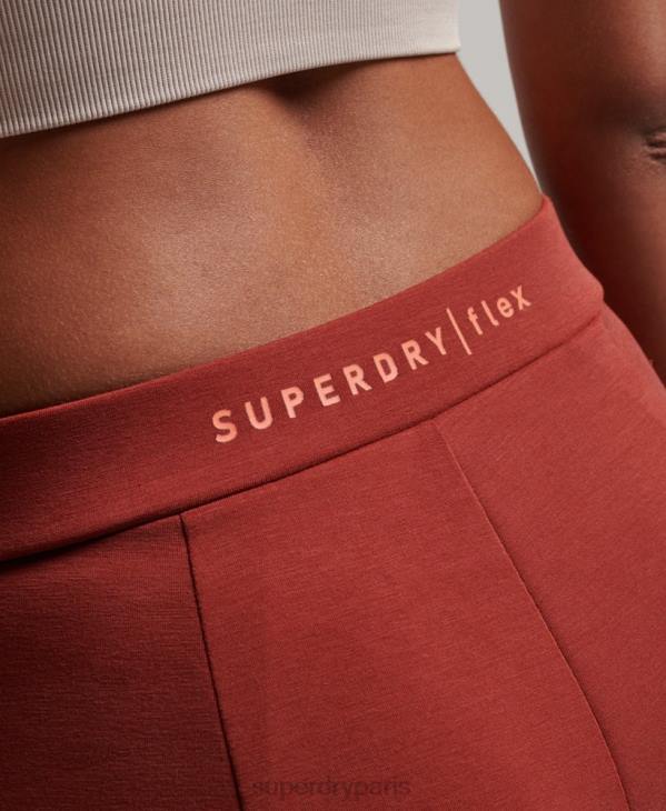 Superdry femmes pantalon de jogging ajusté flex D64Z3914 vêtements brun