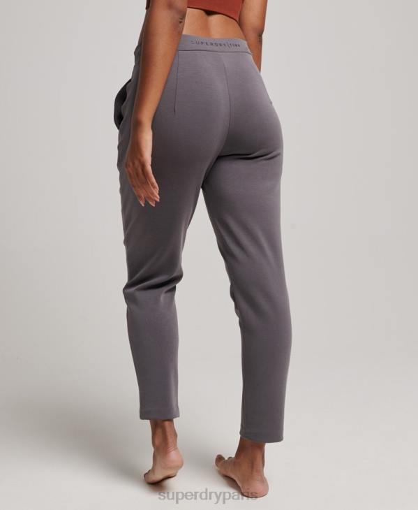 Superdry femmes pantalon de jogging ajusté flex D64Z3919 vêtements gris