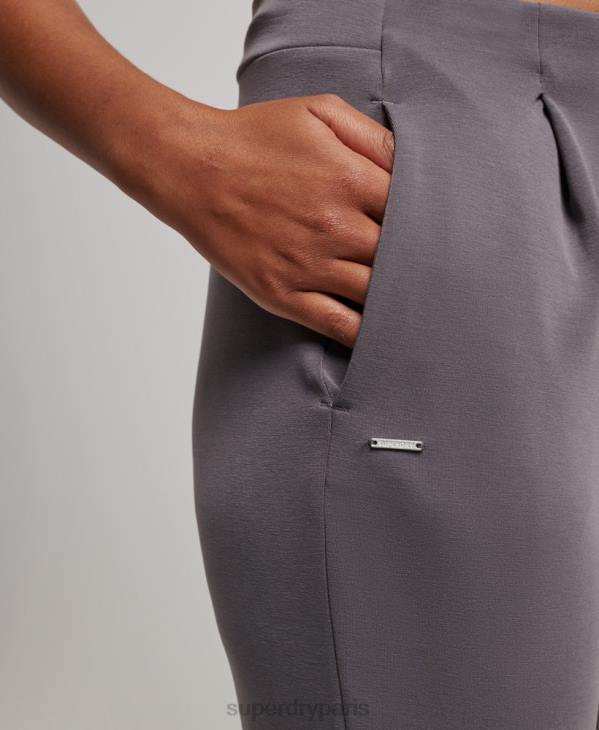 Superdry femmes pantalon de jogging ajusté flex D64Z3919 vêtements gris