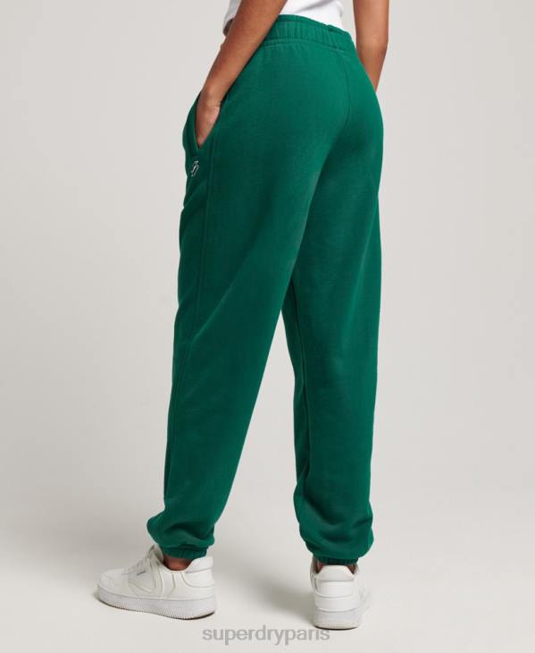 Superdry femmes pantalon de jogging boyfriend à imprimé script D64Z6685 vêtements vert