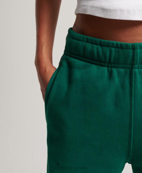 Superdry femmes pantalon de jogging boyfriend à imprimé script D64Z6685 vêtements vert