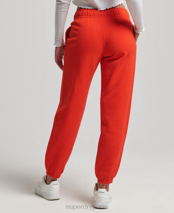 Superdry femmes pantalon de jogging brodé boyfriend héritage D64Z3920 vêtements rouge