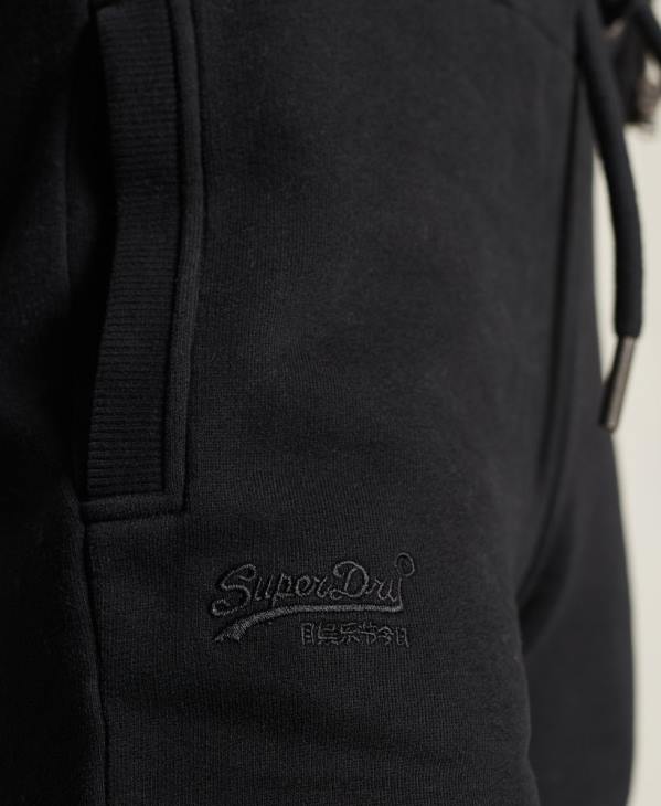 Superdry femmes pantalon de jogging classique à étiquette orange D64Z3947 vêtements noir