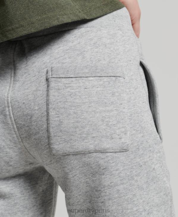 Superdry femmes pantalon de jogging collégial style script vintage D64Z6578 vêtements gris