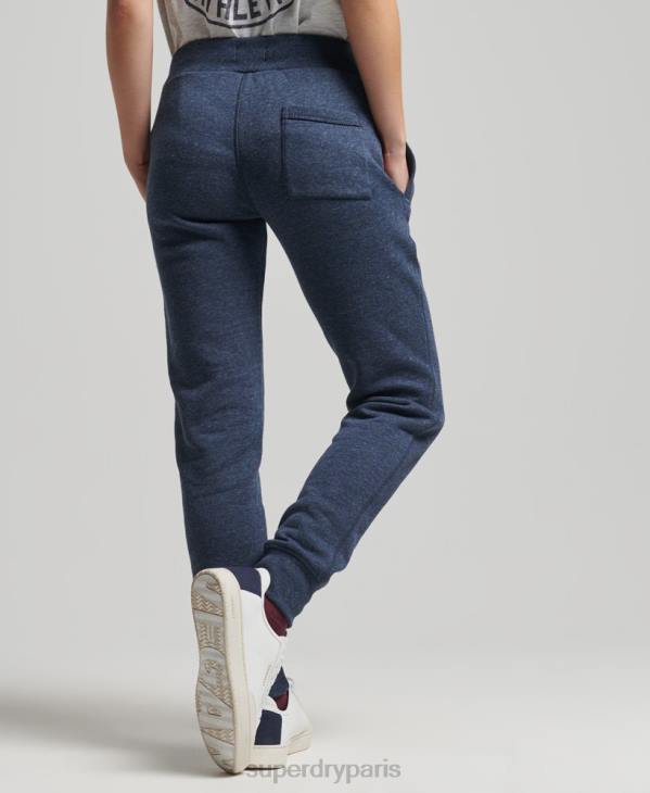 Superdry femmes pantalon de jogging collégial style script vintage D64Z6714 vêtements marine