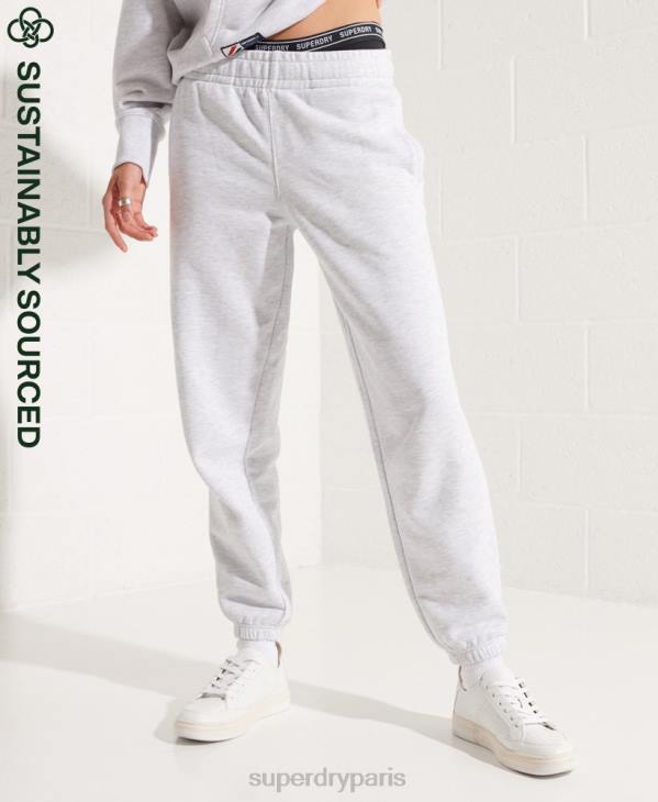 Superdry femmes pantalon de jogging essentiel code coton bio D64Z6682 vêtements gris clair