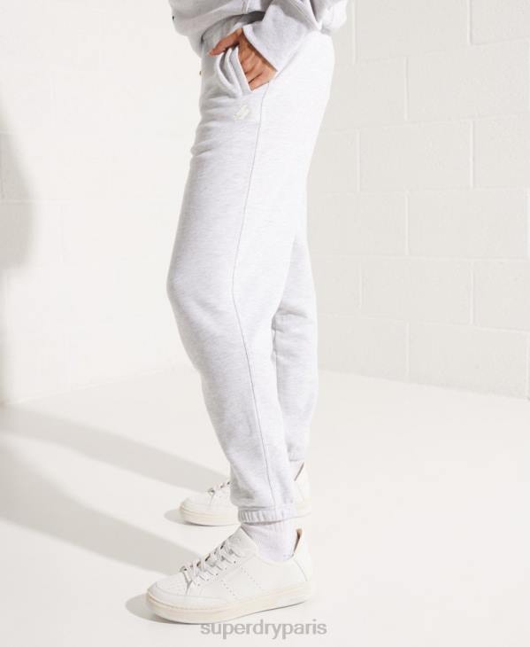 Superdry femmes pantalon de jogging essentiel code coton bio D64Z6682 vêtements gris clair