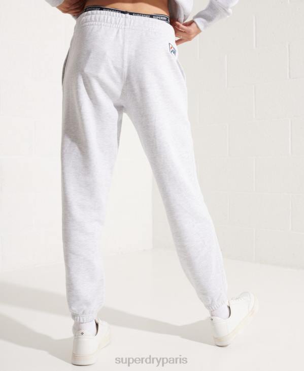 Superdry femmes pantalon de jogging essentiel code coton bio D64Z6682 vêtements gris clair