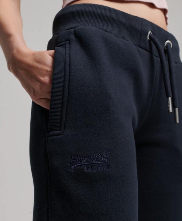 Superdry femmes pantalon de jogging à logo brodé D64Z3906 vêtements marine