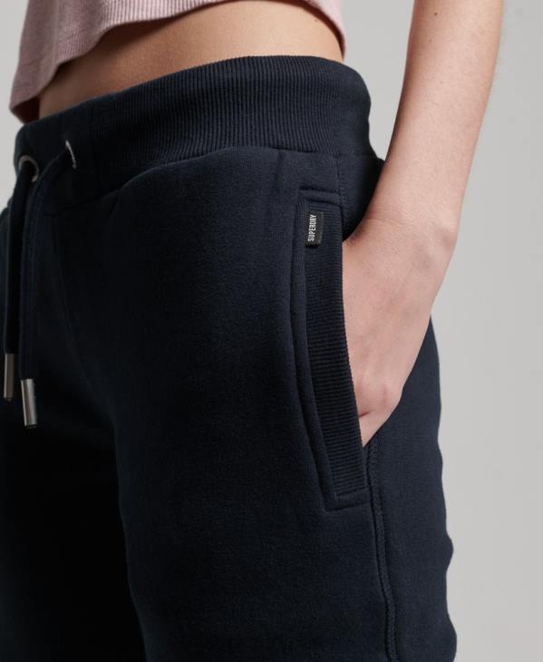 Superdry femmes pantalon de jogging à logo brodé D64Z3906 vêtements marine